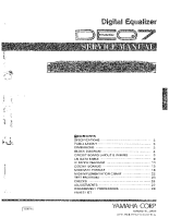 Yamaha DEQ-7 - Service Manual